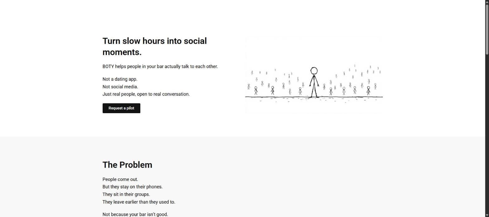 A Hospitality Engagement Platform for Boty